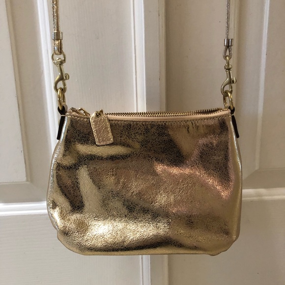 Coach Bags Coach Gold Crossbody Purse Poshmark